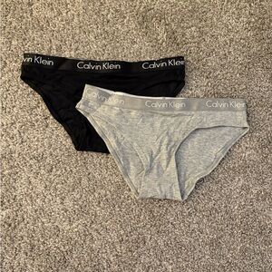 Calvin Klein Black and Gray Underwear Set